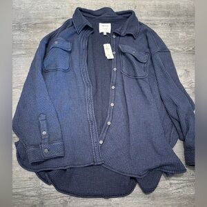 Aerie Lumberjane Waffle Knit Shacket